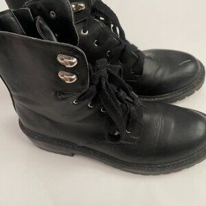 ALICEE Black Combat Boots